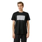 Koton 999 Baskılı Kısa Kollu Bisiklet Yaka Siyah S Erkek T-Shirt