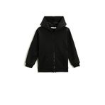Koton 999 Erkek Çocuk Sweatshirt Fermuarlı Kapüşonlu Siyah
