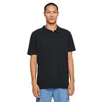 Koton 999 Erkek Siyah Basic Tişört Polo Yaka Düğmeli T-shirt