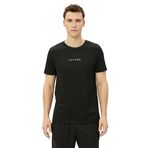 Koton 999 Erkek Siyah Spor Slogan Baskılı Bisiklet Yaka Kısa Kollu T-shirt
