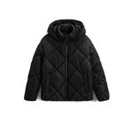 Koton 999 Kadın Siyah Oversize Anorak Kapüşonlu Cepli Mont