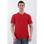 Koton 9KAK12882OK Kırmızı Bisiklet Yaka Kadın T-Shirt