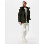 Koton Anorak Mont Slim Fit Fermuarlı - Yeşil