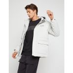 Koton Anorak Şişme Mont Kapşonlu Baskılı - Krem