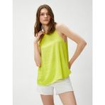 Koton Basic Atlet Kolsuz Halter Yaka - 40 - Sarı