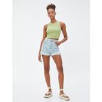 Koton Basic Crop Atlet Halter Yaka Fitilli