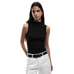 Koton Basic Slim Fit Dik Yaka Modal Kolsuz Bluz