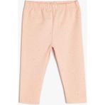 Koton Basic Tayt Pamuklu Beli Lastikli - Pembe - 12 - 18 Ay