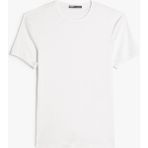 Koton Basic Tişört Erkek Kısa Kollu Bisiklet Yaka Pamuklu Klasik Fit Beyaz Renk - XL