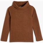 Koton Basic Tişört Uzun Kollu Balıkçı Yaka - 4 - 5 Yaş - Kahve