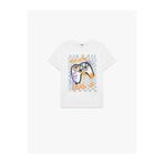 Koton Baskılı Beyaz Erkek Çocuk T-Shirt 6SKB10054TK