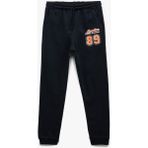 Koton Baskılı Detaylı Cepli Jogger Lacivert Erkek Çocuk Eşofman Altı 6WKB40095TK - 7 - 8 Yaş