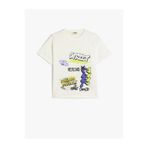 Koton Baskılı Ekru Erkek Çocuk T-Shirt 5SKB10056TK