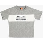 Koton Bebek T-Shirt - Gri - 2 - 3 Yaş