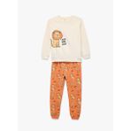 Koton Bej Unisex Bebek Baskılı Pijama Takımı 6WMB10060TK-A