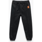 Koton Beli Lastikli Cepli Basic Jogger Siyah Erkek Çocuk Eşofman Altı 6WMB40036TK - 12 - 18 Ay - 5-Siyah