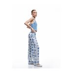 Koton Beli Lastikli Çiçekli Geniş Paça Viskon Pantolon