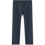 Koton Beli Lastikli Düğmeli Viskon Basic Pantolon - Lacivert - Regular - 13 - 14 Yaş
