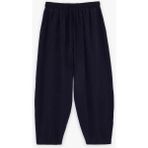 Koton Beli Lastikli Viskon Kupro Kumaş Havuç Pantolon - Lacivert - Regular - 34