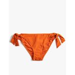 Koton Bikini Altı Normal Bel Yanları Bağlama Detaylı Turuncu 3sak00058bm 3SAK00058BM200 Turuncu
