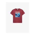 Koton Bisiklet Yaka Baskılı Pembe Erkek Çocuk T-Shirt 6SKB10062TK