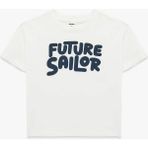 Koton Bisiklet Yaka Pamuklu Beyaz Erkek Bebek T-Shirt 6SMB10024TK - 24 - 30 Ay