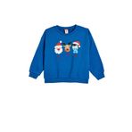 Koton Bisiklet Yaka Uzun Kollu Şardonlu Pamuklu Yılbaşı Baskılı Şardonlu Sweatshirt