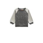 Koton Blok Renkli Bisiklet Yaka Kabartmalı Erkek Bebek Sweatshirt