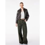 Koton Bol Kalıp Düğmeli Cepli Yıkamalı Geniş Paça Denim Pantolon - Loose Straight Fit Jean - 26 / 32