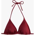 Koton Boyundan Bağlamalı Üçgen Bikini Üstü - 36 - Bordo