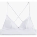 Koton Çapraz Askılı Dokulu Bralet Bikini Üstü - 36 - Beyaz