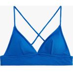Koton Çapraz Askılı Dokulu Bralet Bikini Üstü - 36 - Lacivert