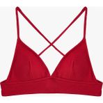 Koton Çapraz Askılı Dokulu Bralet Bikini Üstü - 40 - Bordo