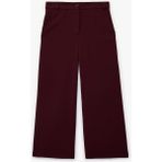 Koton Cep Detaylı Fermuarlı Geniş Paça Pantolon - Bordo - Regular - 11 - 12 Yaş