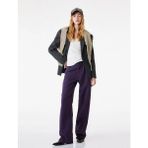 Koton Cepli Taş Detaylı Straight Fit Jean Pantolon - Straight Fit Jean - Mor - 40