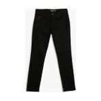Koton Chadwick Jean Slim Straight Fit Kot Pantolon Erkek Günlük Kullanım İçin İnce Kumaş Özellikli - Siyah - 32