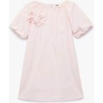Koton Çiçek Aplikeli Pembe Kız Çocuk Elbise 6SKG80059AW - 7 - 8 Yaş - Açık Pembe