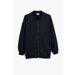 Koton Çocuk Okul Sweatshirt Uzun Kollu Cep Detaylı Fermuar Kapamalı