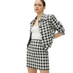 Koton Crop Ceket Katlı Yaka Çıtçıtlı