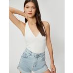 Koton Crop Fitilli Atlet Halter Yaka