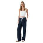 Koton Crop Fitilli Atlet Slim Fit Kare Yaka Pamuklu