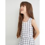 Koton Crop Tüvit Bluz Kolsuz Inci Düğme Detaylı - 4 - 5 Yaş - Ekru