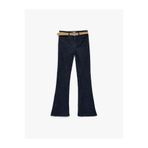 Koton Dar Kesim İspanyol Paça indigo Kadın Jean Pantolon 6SAL40091MD