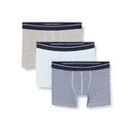 Koton Desenli Siyah Pamuklu Basic 3'lü Erkek Boxer Seti