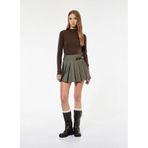 Koton Dik Yaka Bluz, S, 5003329203, Kahve, Kadın