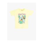 Koton Dinozor Baskılı Bisiklet Yaka Yeşil Erkek Bebek T-shirt 5smb10015tk