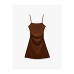 Koton Drape Detaylı İnce Askılı Mini Bodycon Elbise