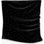 Koton Drape Detaylı Taşlı Straplez Kadife Bluz - XL - Siyah