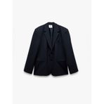 Koton Düğmeli Cepli Uzun Kollu Kruvaze Blazer Ceket Lacivert Çizgili 6wak50039uw Lacivert Çizgili