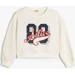 Koton Ekru Kız Çocuk Sweatshirt 5SKG10329AK - 6 - 7 Yaş